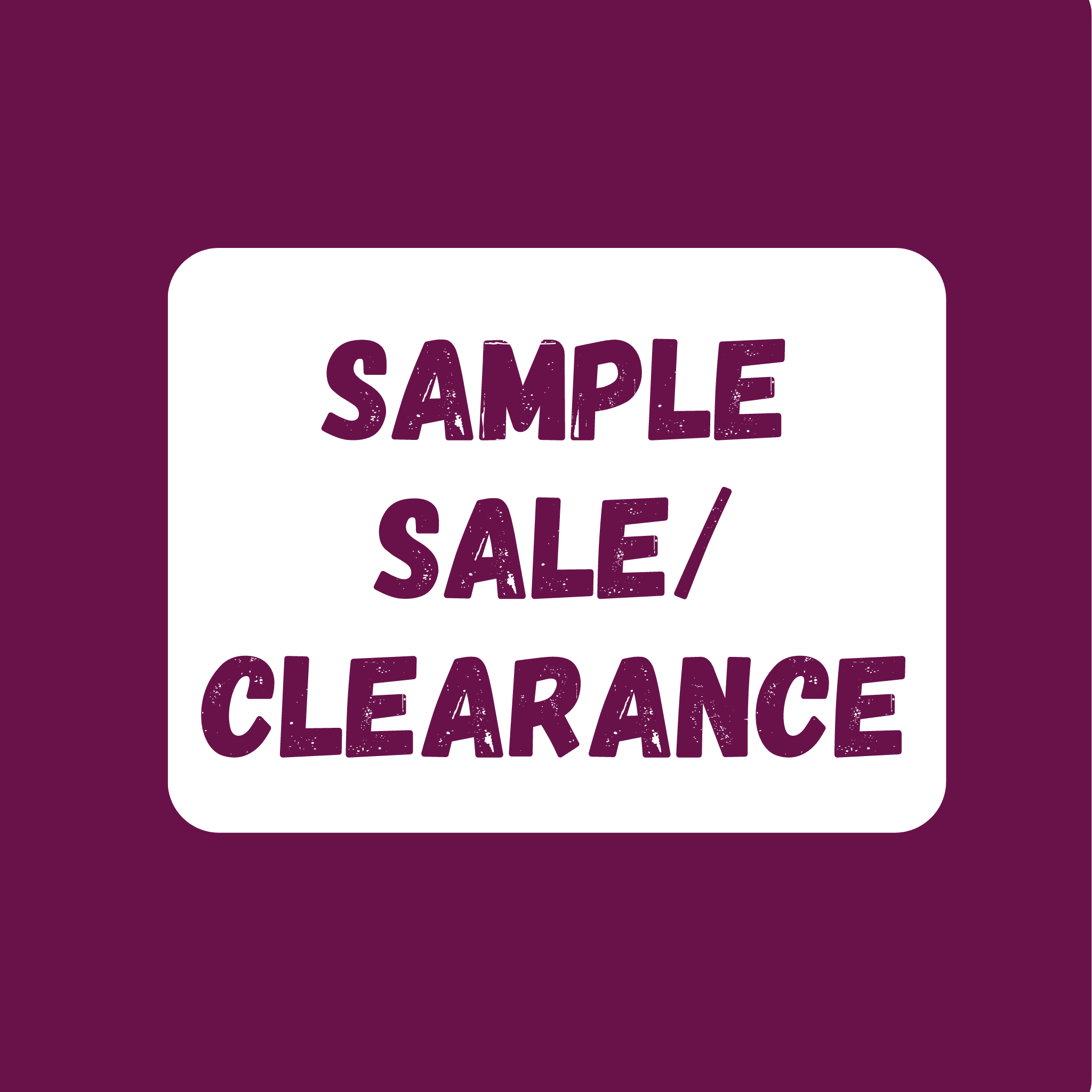 Online sample clearance sales