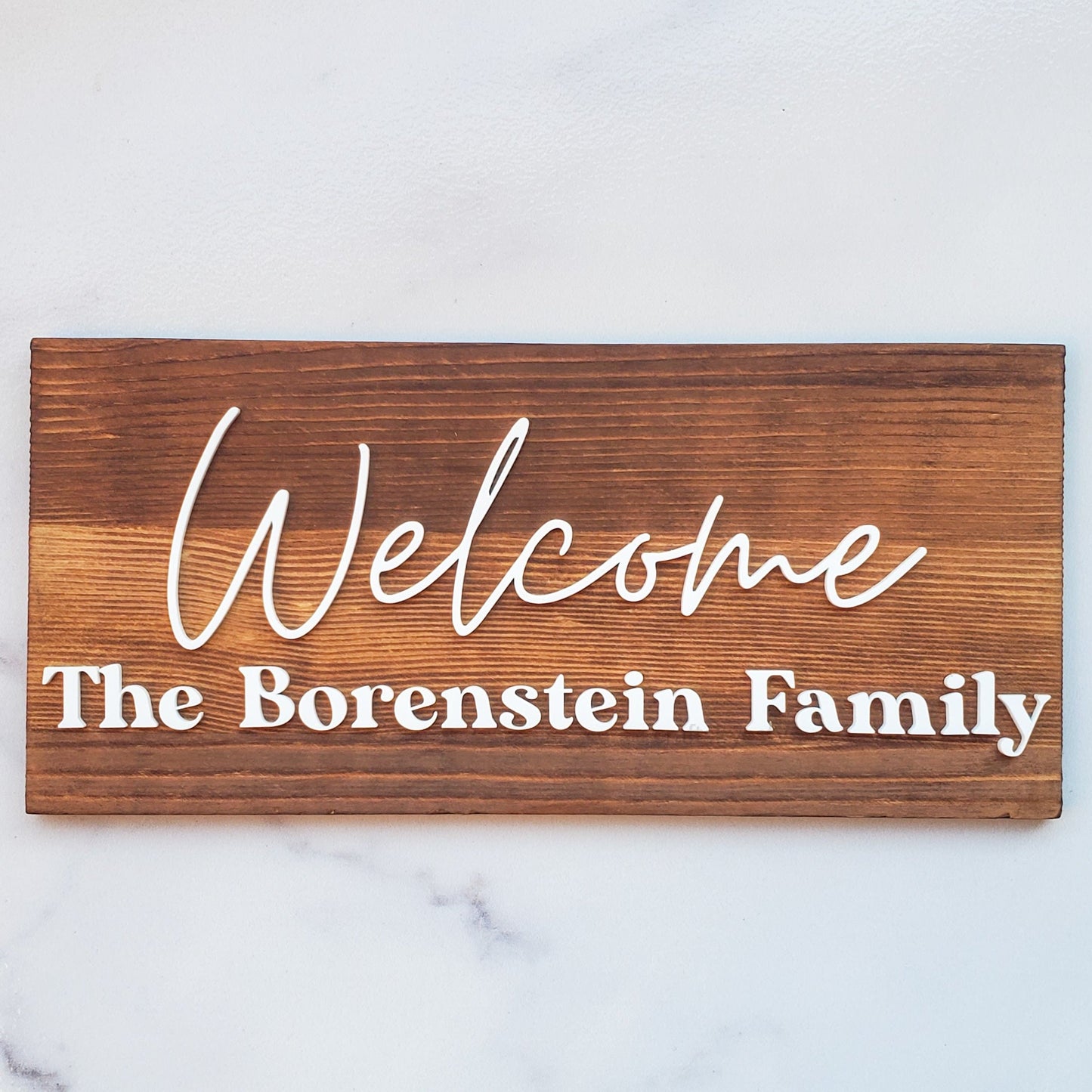 Family Welcome Plaque- English